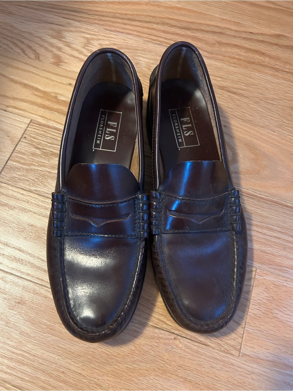 Florsheim Men's Brown Leather Penny Loafers Men’s Size 7 / Women’s 8.5